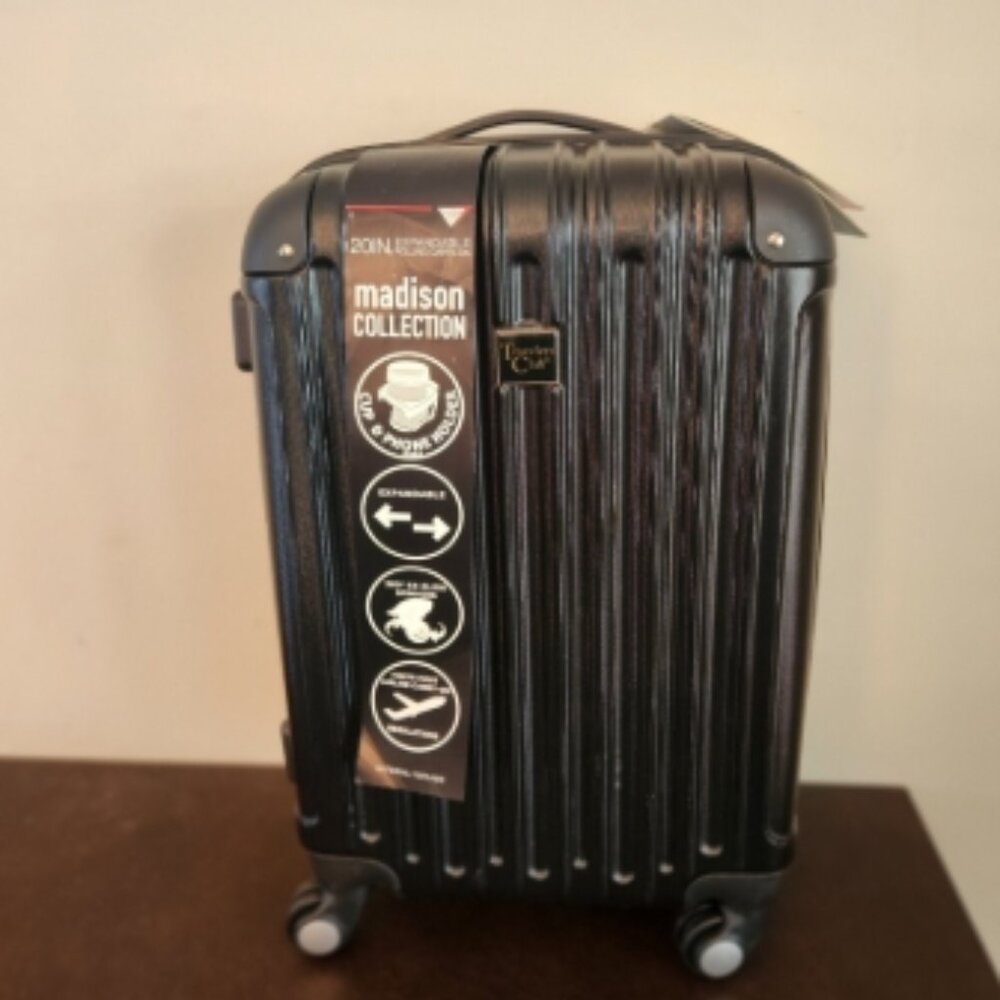 Travelers Club Madison Collection 20in. Expandable Rolling Carry-On. NEW